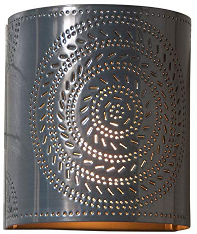 Chisel Sconce Light in Country Tin, Wired