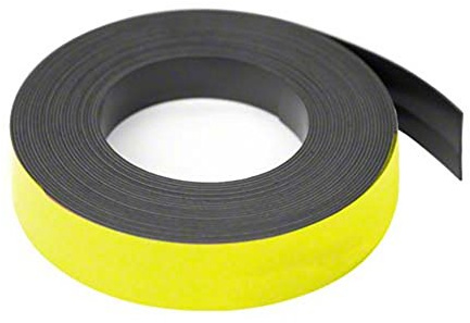 Magflex® Lite Flexible Matt Vert Magnetine Rableur Magnétique pour Pabiers White, Bandes Ou Constructions - 25mm de Large - 5 M de Longueur