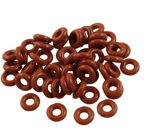 sourcing map 50 Stücke rot Silikon Öldichtung O-Ring Dichtung Ring 3mm x 8mm x 2.5mm Gummiringe
