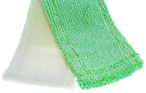 Jemako Bodenfaser-Set grün/weiß kurzflor für wasserfeste Bodenbeläge