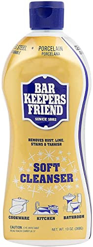 Bar Keepers Friend Soft Cleanser for Stainless Steel Porcelain Ceramic Tile Copper - 13 Oz