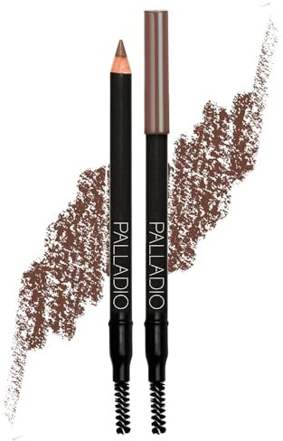 Palladio Augenbrauenstift & Bürste für die Augenbrauen, Dark Brown