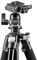 Mantona Basic Scout Fotostativ, Kamerastativ bis 144cm, inkl. robuster Kugelkopf, Wasserwaage, umkehrbare Mittelsäule, ideal für Reisen und Outdoor Fotografie für DSLR Kamera, kompakt leichtes Stativ
