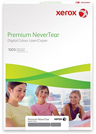 Xerox Premium NeverTear Kunststoffpapier 003R98093 - A4 210 x 297 mm, 365 g/m² - Spezialpapier für Laserdrucker und Kopierer - 100 Blatt - Weiß