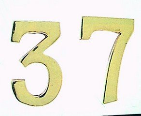 NUMERO CIVICO IN OTTONE 1 MM 100 PZ 10