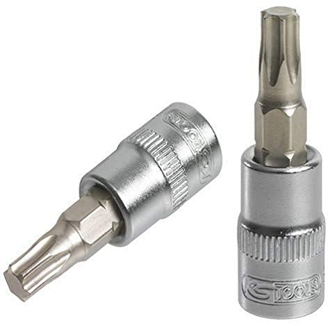 KS Tools 922.1577 TORX®-Schraubendreher-Stecknuss, 1/4 Zoll, L 37 mm, T8 – ULTIMATE® – Chrom-Vanadium – seidenmatt verchromt