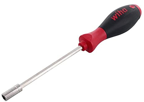 Wiha 38450 Bit Holding Screwdriver with SoftFinish Handle, 1/4 x 125mm