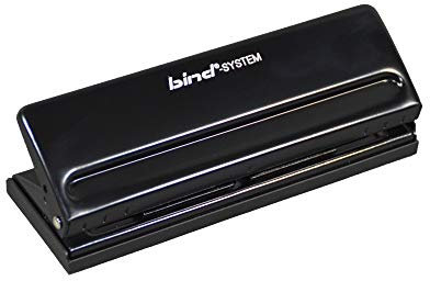Bind Systemlocher für Terminplansysteme (A5, A6, A7),Locher, Metall schwarz T 6001