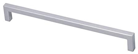 Gedotec Möbelgriffe Edelstahl Schrankgriffe eckig Stangengriffe kantig für Schubladen | Griff-Profil 750 x 14 x 736 mm | 1 Stück - Küchengriff Edelstahl matt gebürstet inkl. M4 x 25 mm Möbelschrauben