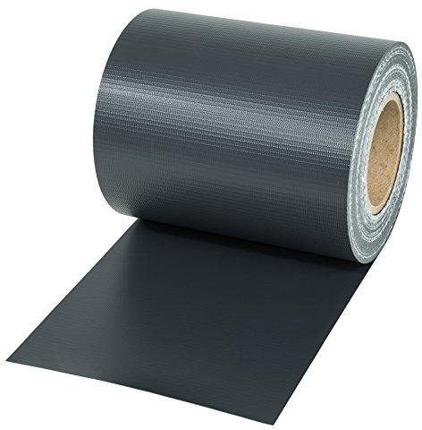 TecTake® Brise Vue Jardin en PVC pour Grillage et Cloture, Brise Vue Paravent Exterieur Pare Soleil Protection UV Occultant Grillage Rigide Pare Vent Jardin - Rouleau 35 m x 19 cm - Gris Anthracite