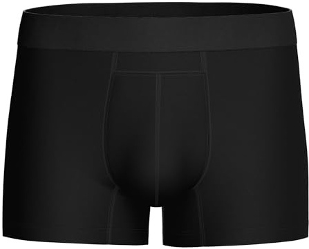 PROTECHDRY Inkontinenzshorts für Herren aus Baumwolle, waschbar und wiederverwendbar - Absorptionsbereich vorne, Schwarz, M