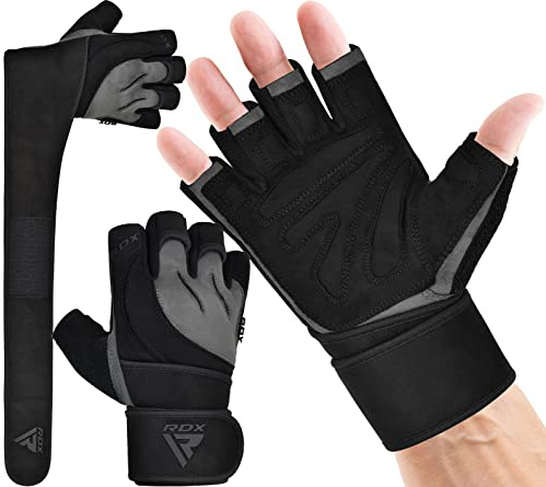 RDX Fitness Handschuhe Herren Damen, Trainingshandschuhe Krafttraining handgelenkschutz für Gewichtheben, rutschfest Gym Bodybuilding Weight Lifting Gloves Workout Training Klimmzüge Griff Kraftsport