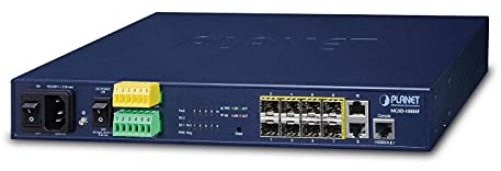 Planet 13 8-Port 100/1000Base-X SFP + 2-P 10/100/1000Base-T, MGSD-10080F (SFP + 2-P 10/100/1000Base-T L2/L4 Managed Metro Ethernet Switch (AC+2 DC, Dido))
