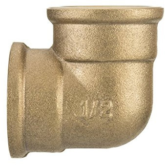 1/2 BSP Thread Pipe Connection Elbow Female x Female Screwed Fittings Iron Cast Brass