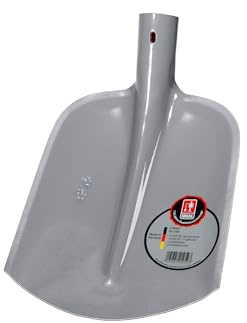 IDEAL Silver Emsländer Sandschaufel | Transport Loser Materialien & Aufgrabungen | Hochwertiger gehärteter Stahl, 1/2 gehobene Dülle überlappend geschweißt, ohne Stiel | von IDEALSPATEN