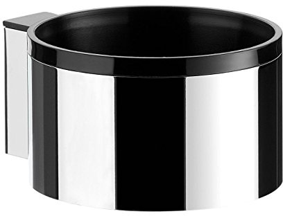 Emco 355900100 system 2 Halterung für Haartrockner, Wandbefestigung, Farbe chrom, Durchmesser 69 mm, runde Form