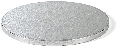 DECORA 0931617 Rund tårtunderlägg Kartong, Silver, ø 50 X H 1,2 cm