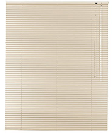 Original Easy-Shadow Aluminium Jalousie Jalousette Breite 205 x 180 cm Höhe in Farbe creme - Bedienseite rechts - Fensterjalousie Jalousien Alu-Jalousien Alu-Jalousetten Fenster Rollo Lamellenbreite 25 mm Lamellen / Maßanfertigung