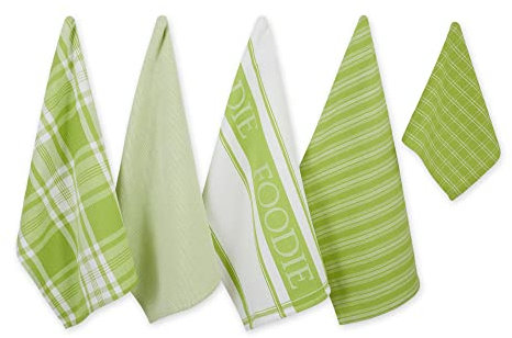 DII Everyday Collection Foodie - Juego de Cocina y paño de Cocina, 5 Piezas, Color Lima