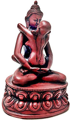 Bellaa Statua di Buddha Yab Yum Shakti Abbracciare Tantra, altezza 15,2 cm, 29639