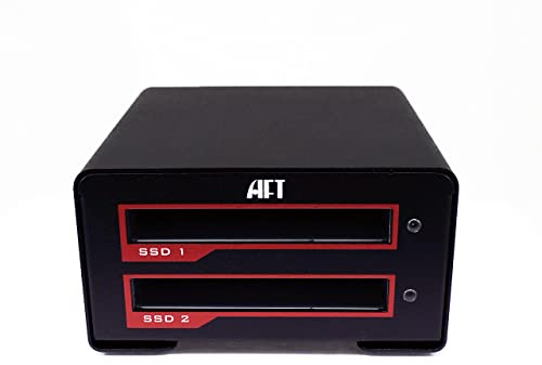 Blackjet VX-2SSD Dual Bay SSD Media Docking Station with USB 3.1 Gen 2 and Hardware RAID, Supports SATA 2.5'' SSDs.