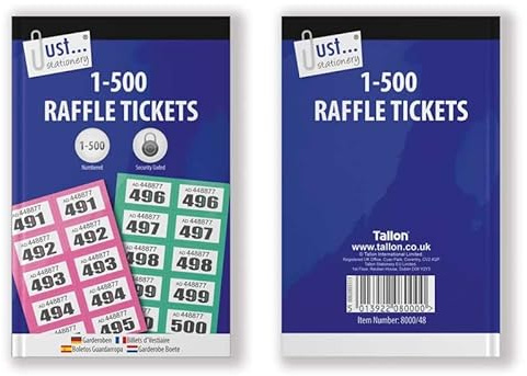 Just Stationery 1-500 Garderoben-Ticket