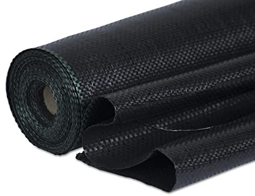 Windhager Unterboden-Gewebe, Anti-Unkrautgewebe, Bändchengewebe, Bodengewebe, wasserdurchlässig, 100 g/m², 10 x 2 m, schwarz