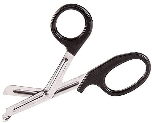 Briggs Trauma Shears, Bandage Scissors, Nursing Scissors, Utility/Paramedic Precision Cut Shears, 5.5 Inch, Black