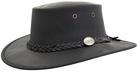 Barmah Squashy Sundowner Kangaroo Westernhut Herren - Made in Australia Stockman Outdoorhut Känguru mit Lederband, Einfass Frühling-Sommer Herbst-Winter Frühjahr Sommer Herbst Winter