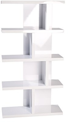 Phönix 126503WE Lloret Asymmetrisches Regal mit 8 Fächern, weiß