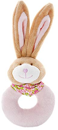 Mousehouse Gifts Kleine rosa Häschenrassel babyrassel hase für Baby Mädchen