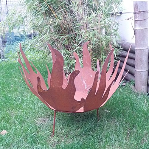 Braciere da giardino, diametro 60 cm, con supporto.