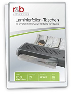 Laminierfolien A5 (154 x 216 mm), 2 x 175 mic, glänzend, 100 Stück