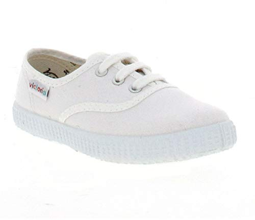 Victoria Inglesa Lona - Zapatillas unisex, color Blanco (White), talla 23 EU