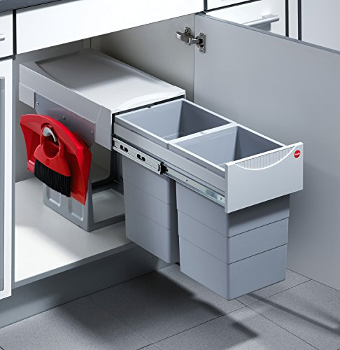 Hailo Tandem 7 K Abfallsystem Drehtür Vollauszug / 2x 15 Liter / 40 cm