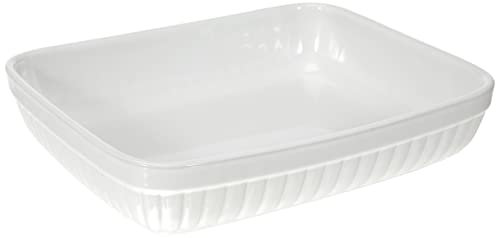 Excelsa Pirofila Rettangolare, Ceramica, Bianco, 31 X 25 Cm