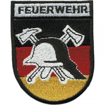 Aufnäher Patch - Feuerwehr - Gr. ca. 6,5 x 8 cm - 00410