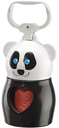 Dispenser moschettone porta rotoli feci cane Ferplast DUDU' ANIMALS PANDA