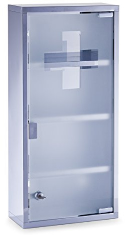 Zeller 18112 Medicine Cabinet 27 x 12 x 57 Stainless Steel