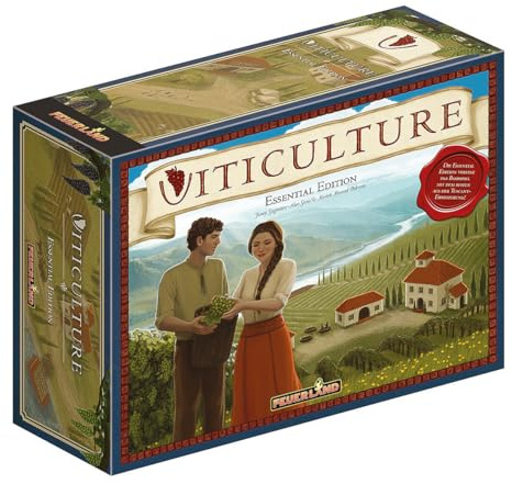 Feuerland Spiele 07 - Viticulture Essential Edition | Gesellschaftspiel, Kennerspiel, Worker Placement im Weinanbau, schöne thematische Einbindung