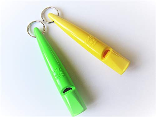 ACME 210.5 Dog Whistle - Pair Yellow & Day-Glo Green
