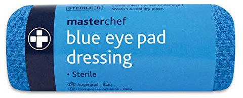 Reliance Medical First Aid Eye Pad Dressing with Conforming Stretch Bandage, Medical First Aid Dressing Pads Complete Eye Care, Heal Eye Infections Safeguard from Germs,Sterile, Blue