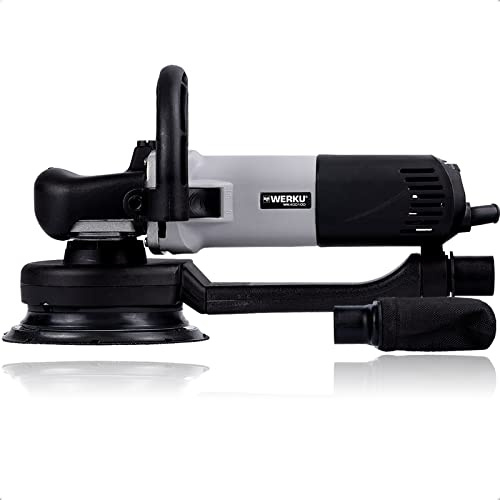 Werku WK400100, Lijadora Circular Rotorbital, Calidad Profesional, Potencia 710 W, Disco 150 mm, Órbita 4 mm, Incluye Colector Polvo
