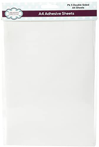 Creative Expressions Double-Sided Adhesive Sheets, Paper, A4, Transparent