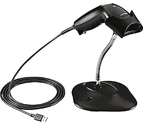 ZEBRA LS1203-7AZU0100SR LS1203-USB-Kit, SR, 1D, corded, black, Kit includes Scanner LS1203-CR1007R, USB-cable CBA-U01-S017ZAR (213,36 cm (7 ft.), straight), Stand 20-73951-01R LS1203 USB KIT 7FT BLACK W. STAND, Twilight Black