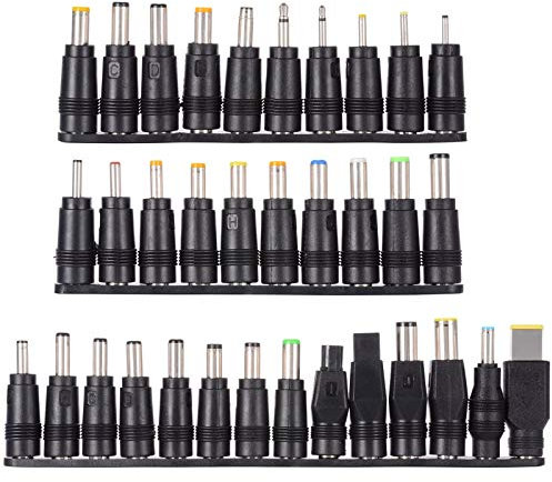 PChero 34pcs universale per portatili e Notebook da presa di ingresso DC Jack per auricolari, Dell, Lenovo, Toshiba e la maggior parte dei portatili