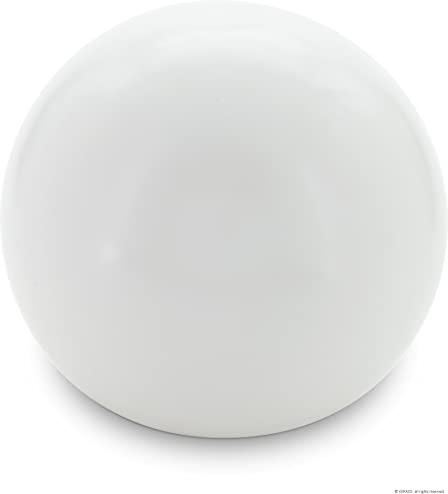 Boule de jardin en céramique - Convient pour l'extérieur - Blanc mat - Diamètre 40 cm - Résistant au gel