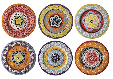 Thun Rose & Tulipani - Set 6 Piatti Piani Nador