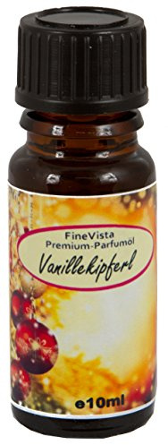 FineVista Duftöl 3er SET Duftsorte Vanillekipferl Raumduft Premium-Parfumöl Duftoel