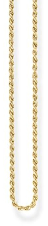 THOMAS SABO Kordelkette 750 Gelbgold Vergoldung, 925 Sterlingsilber